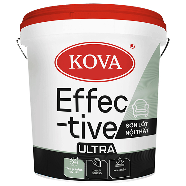 Sơn lót nội thất kháng kiềm KOVA Effective Ultra