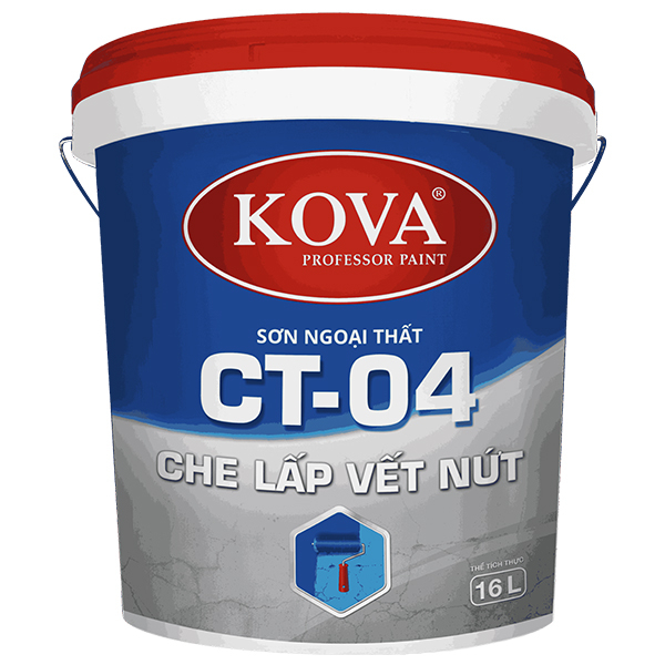 Sơn ngoại thất cao cấp KOVA CT-04 CHE LẤP VẾT NỨT
