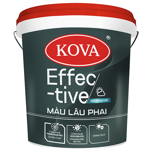 Sơn ngoại thất KOVA Effective Màu Lâu Phai