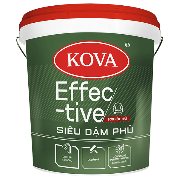 Sơn nội thất KOVA Effective Siêu Dặm Phủ
